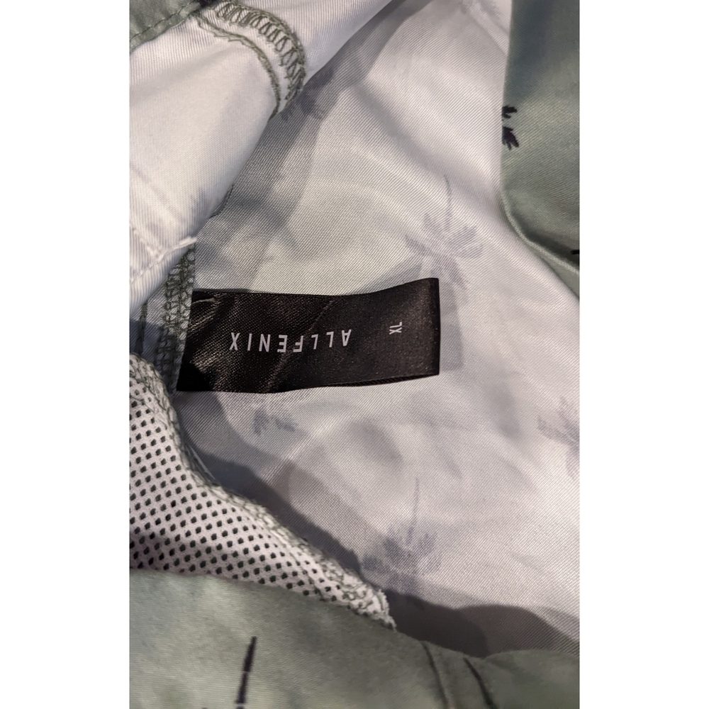 Allfenix Sage Green Palm Tree Print Mesh Lined Sw… - image 5